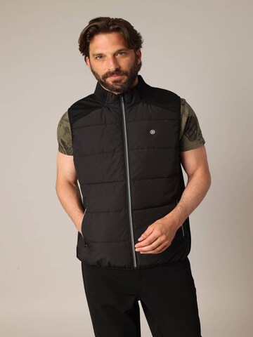 Gilet 'THOMASON' Deeluxe en noir : devant