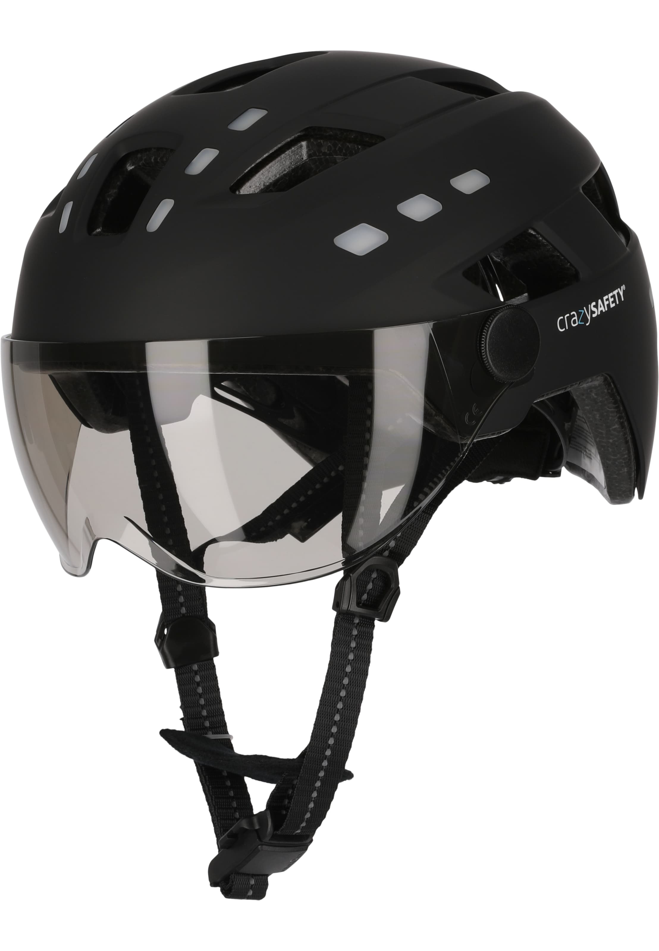 Crazy Safety Helmet 'Willow' in Black: front