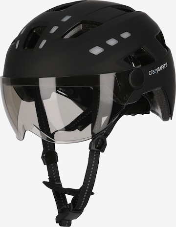 Crazy Safety Helm 'Willow' in Schwarz: Vorderseite