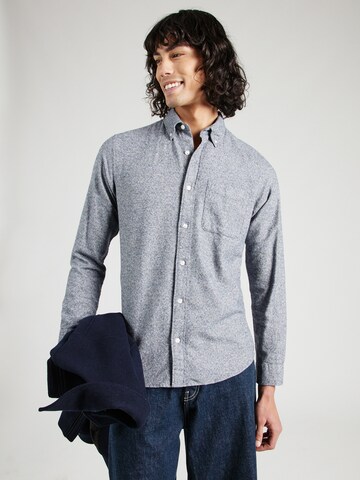 JACK & JONES - Ajuste regular Camisa 'JPRBLUNORRIS' en azul: frente