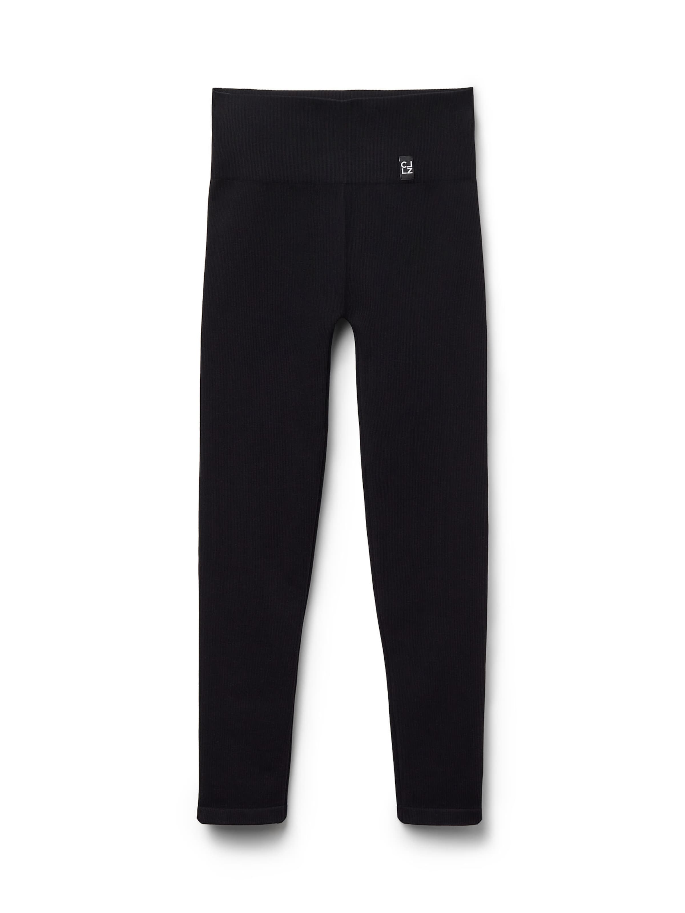 CALZEDONIA Athletic Pants in Black: front