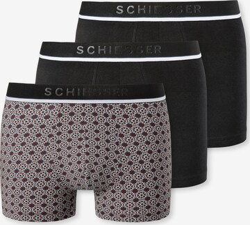 Boxers SCHIESSER en noir : devant