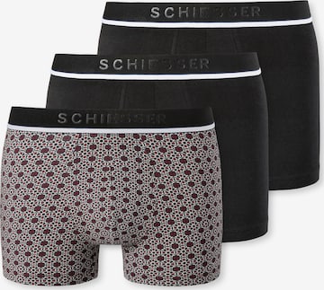 SCHIESSER Boxershorts in Zwart: voorkant