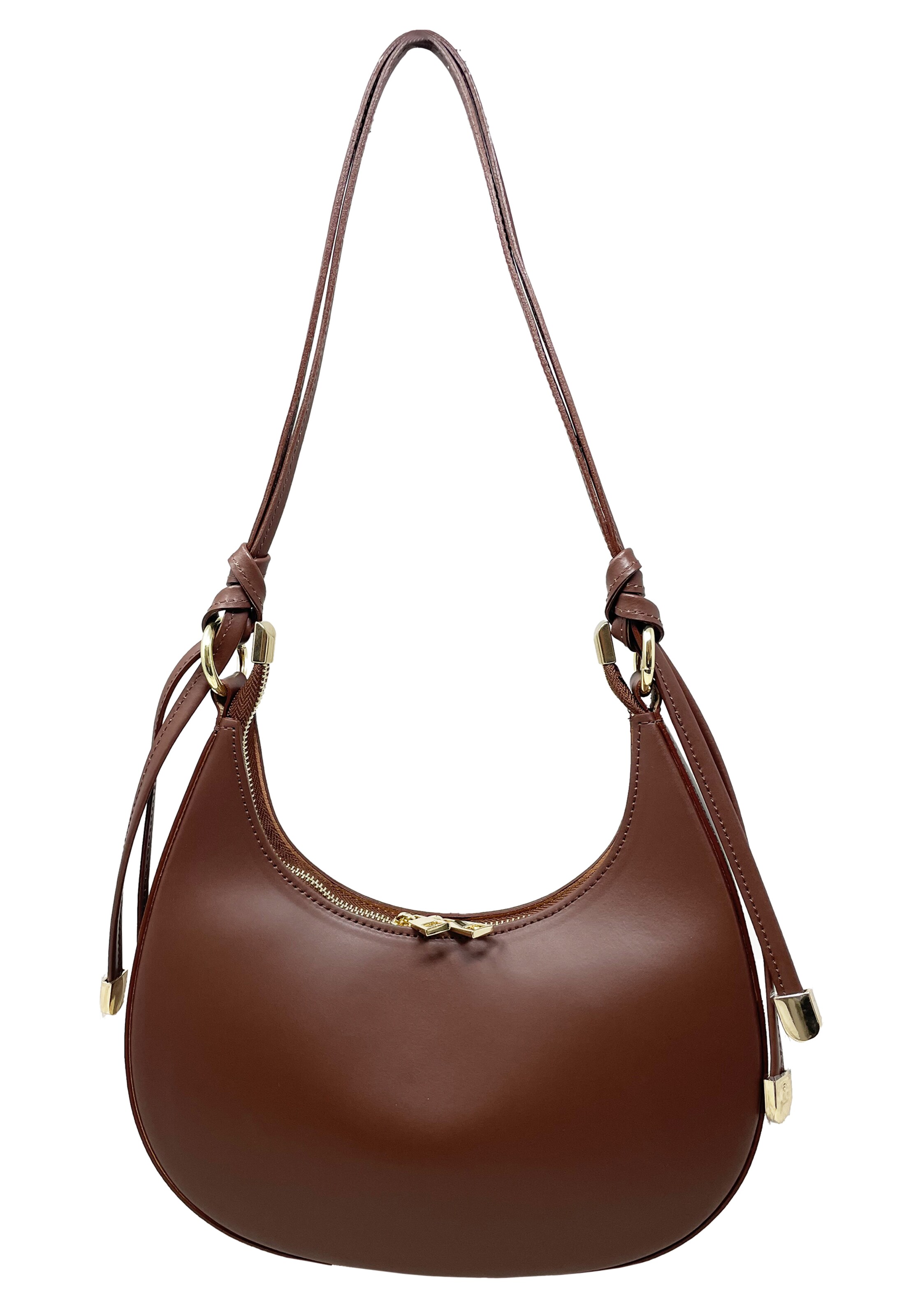 CHICCA BORSE Schoudertas in Bruin: voorkant