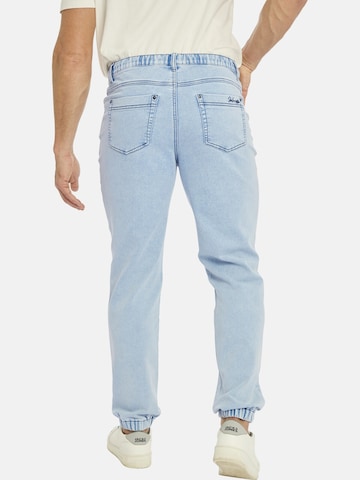 Jan Vanderstorm Loosefit Jeans ' Haapi ' in Blauw