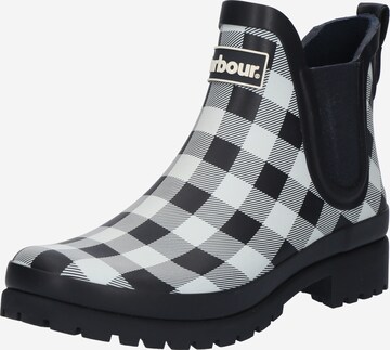 Barbour Rubber Boots in Blue: front