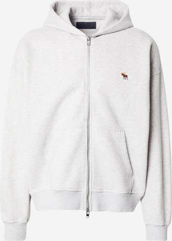Abercrombie & Fitch Bluza rozpinana w kolorze szary: przód