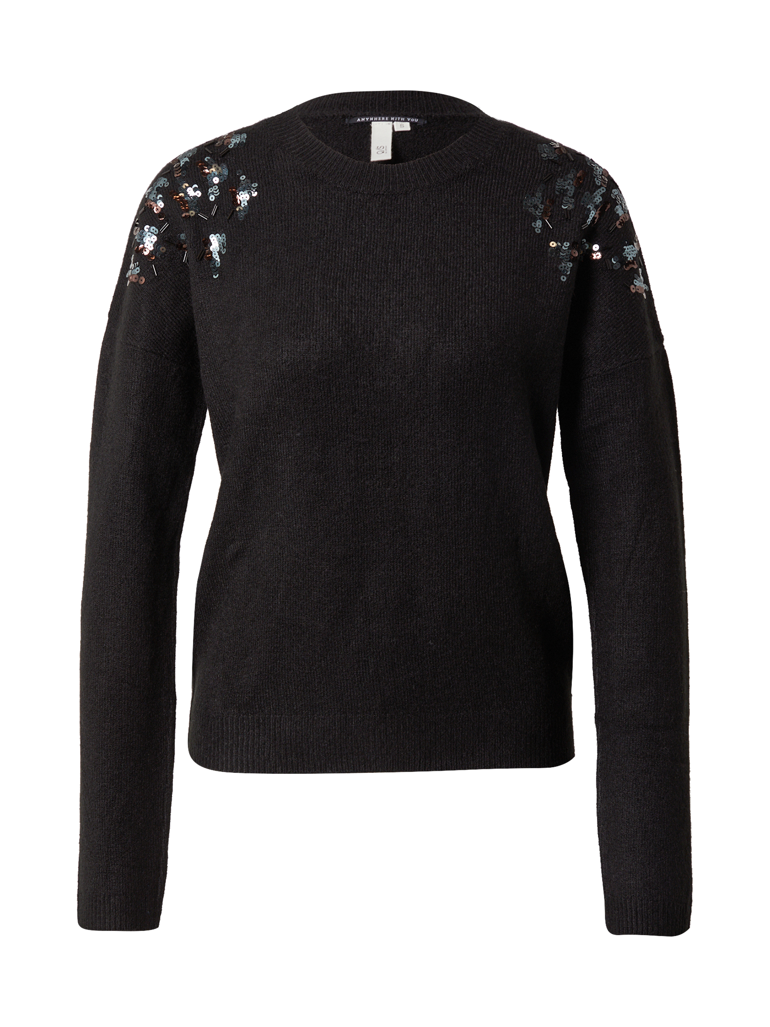 eF4XU Taglie comode Q/S by s.Oliver Pullover in Nero 