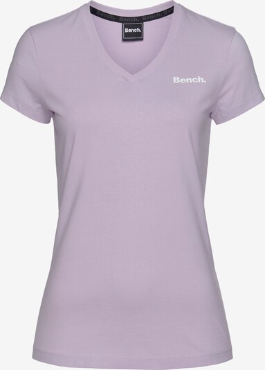BENCH Shirt in pastelllila / weiß, Produktansicht