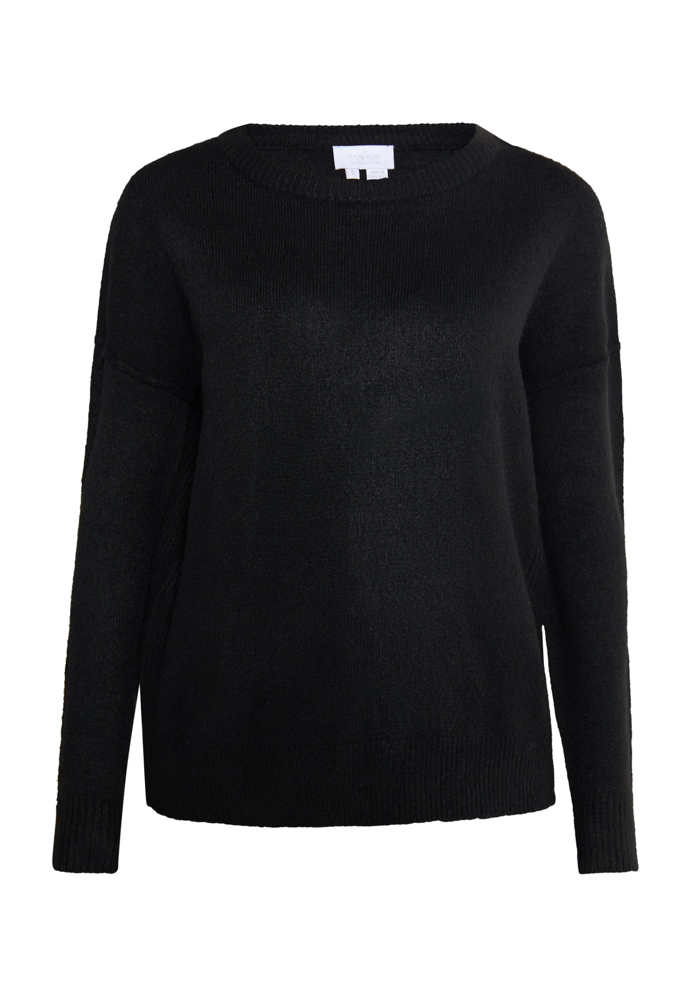 usha WHITE LABEL Pullover in Schwarz: Vorderseite