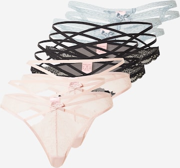 Hunkemöller String 'Jojo' in Blauw: voorkant