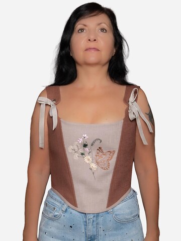 Corsetto di VIADALINNO in beige: frontale