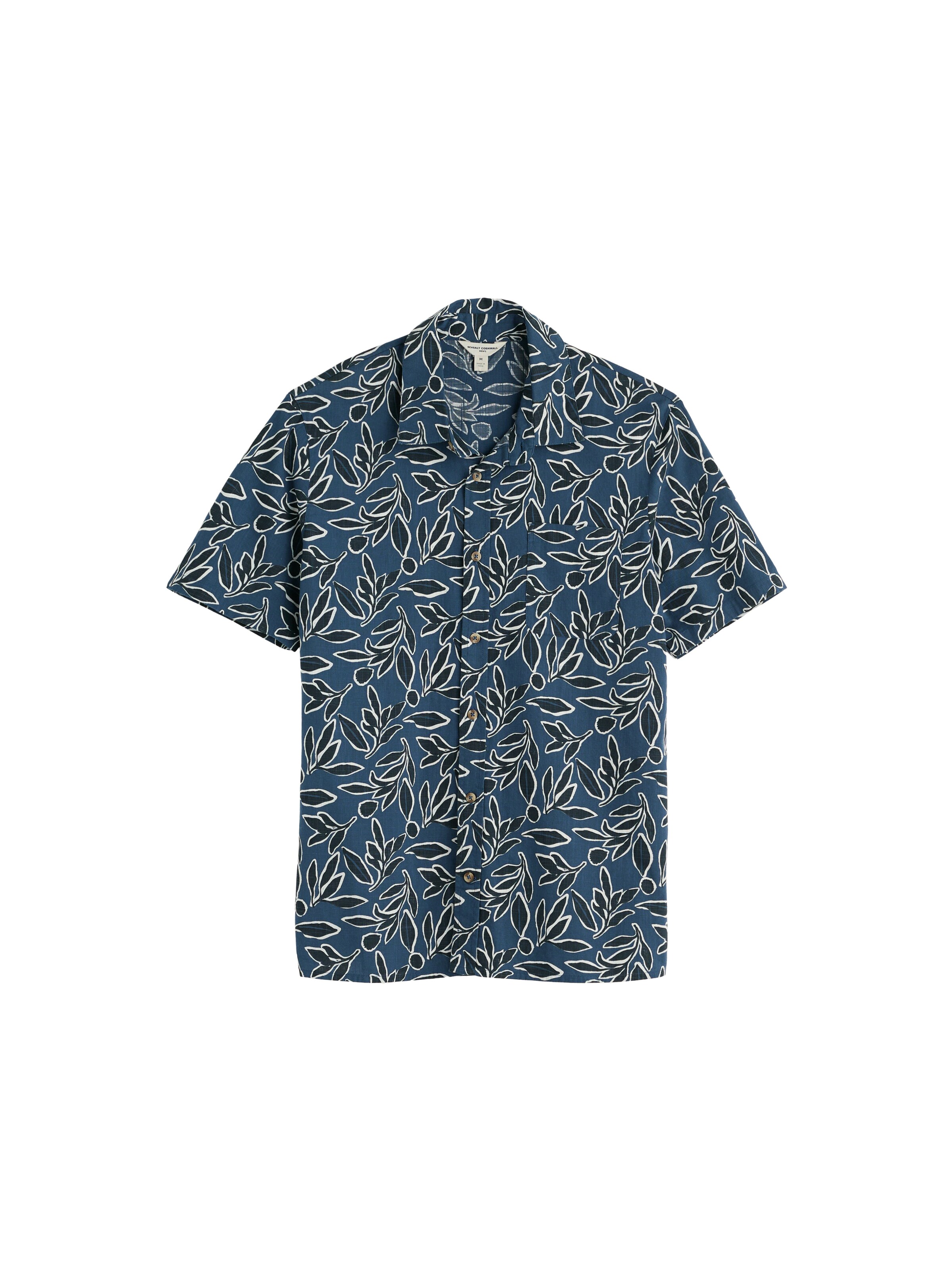 Seasalt Cornwall Button Up Shirt 'Palores' in Blue: front