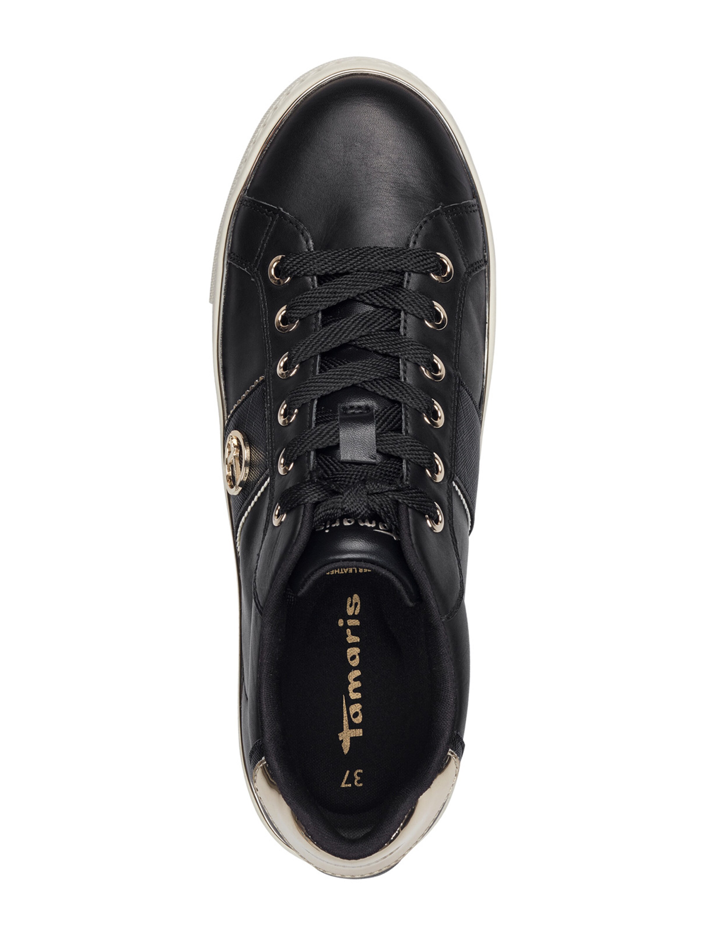 Sneaker bassa di Tamaris in nero