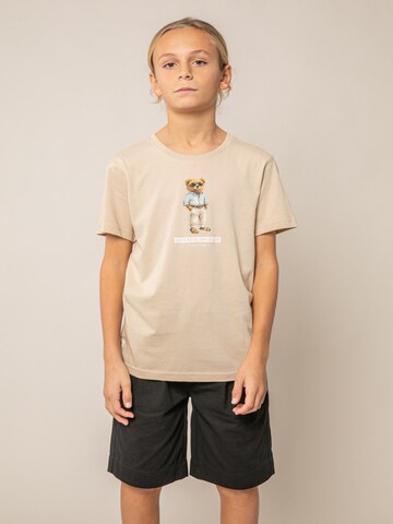 T-Shirt 'Richbear' Deeluxe en beige : devant