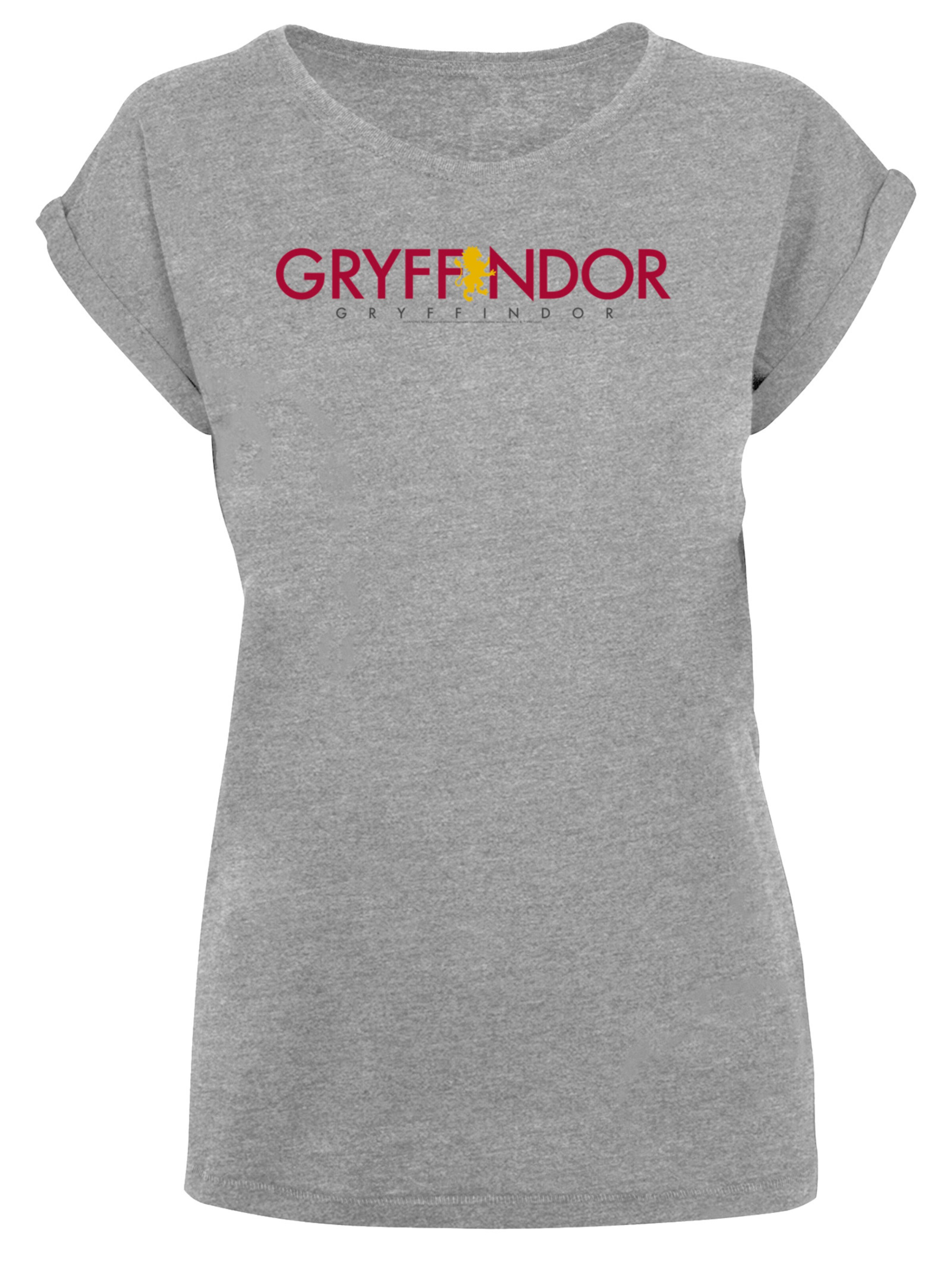 F4NT4STIC Shirt 'Harry Potter Gryffindor' in graumeliert / orange / magenta, Produktansicht