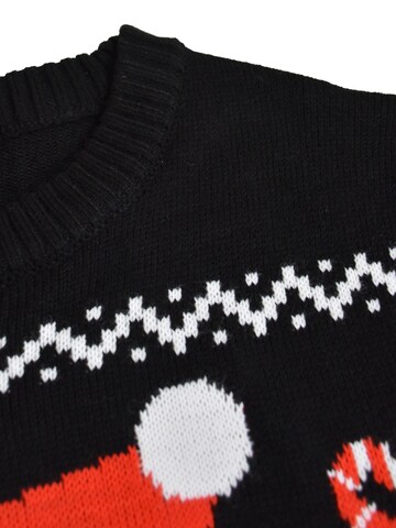 United Labels Pullover 'Weihnachtspullover Weihnachtsmann Santa'‌‌‌‌‌‌‌‌‌‌ in Schwarz