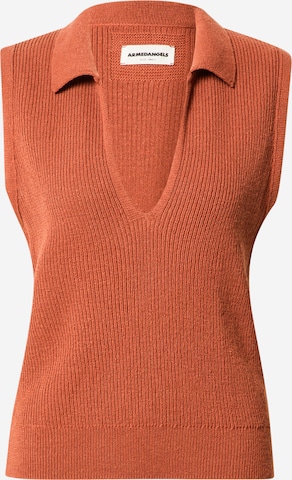 ARMEDANGELS Knitted top 'ROBERTA LINO' in Red: front