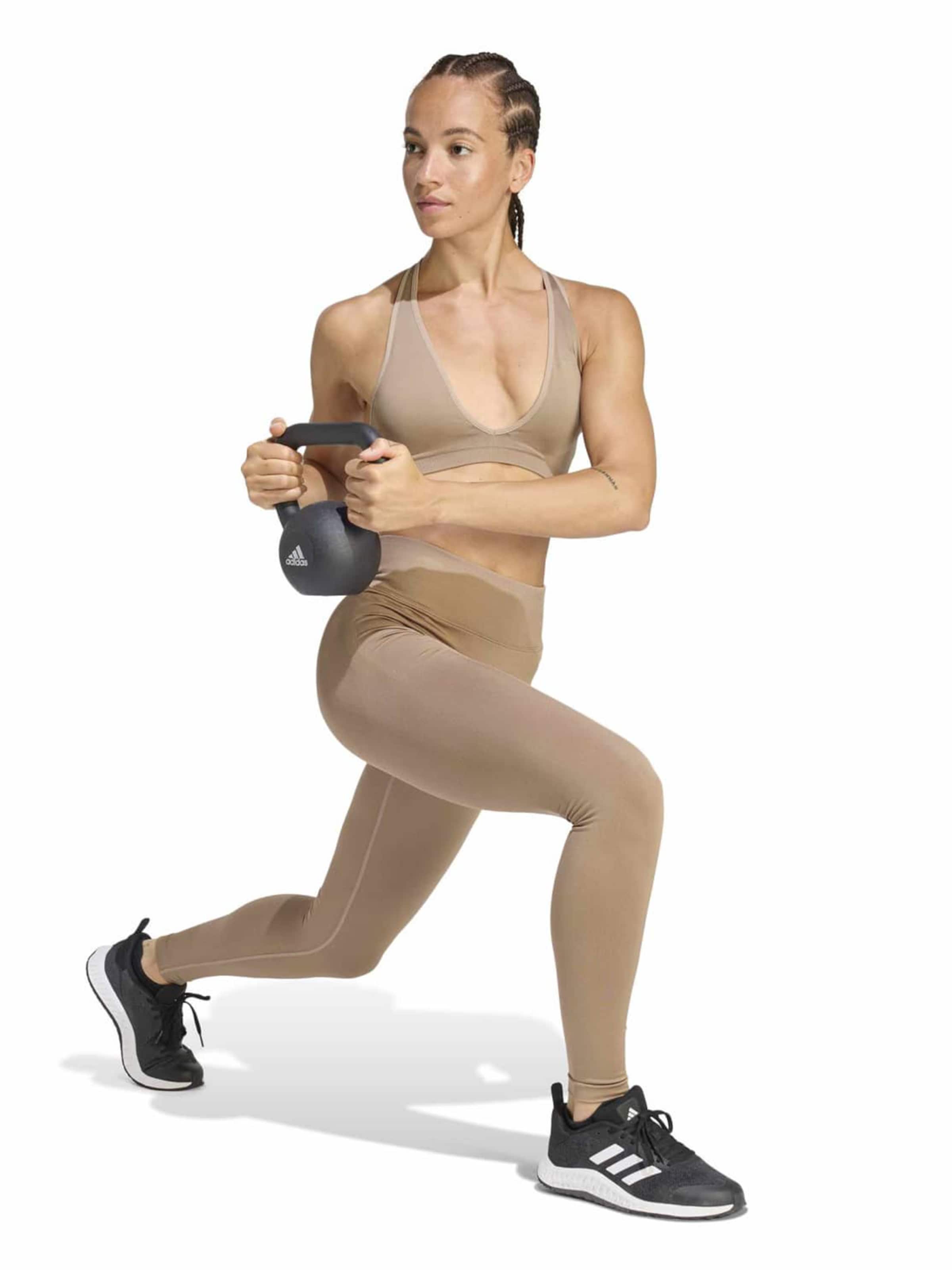 ADIDAS PERFORMANCE Μπουστάκι Αθλητικό σουτιέν 'Essentials' σε καφέ