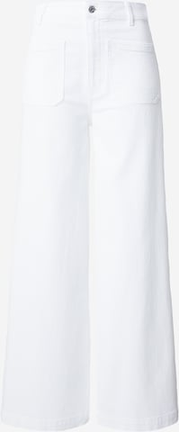 COMMALoosefit Traperice - bijela boja: prednji dio