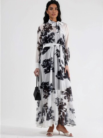 Abito camicia di MSN Collection in bianco: frontale