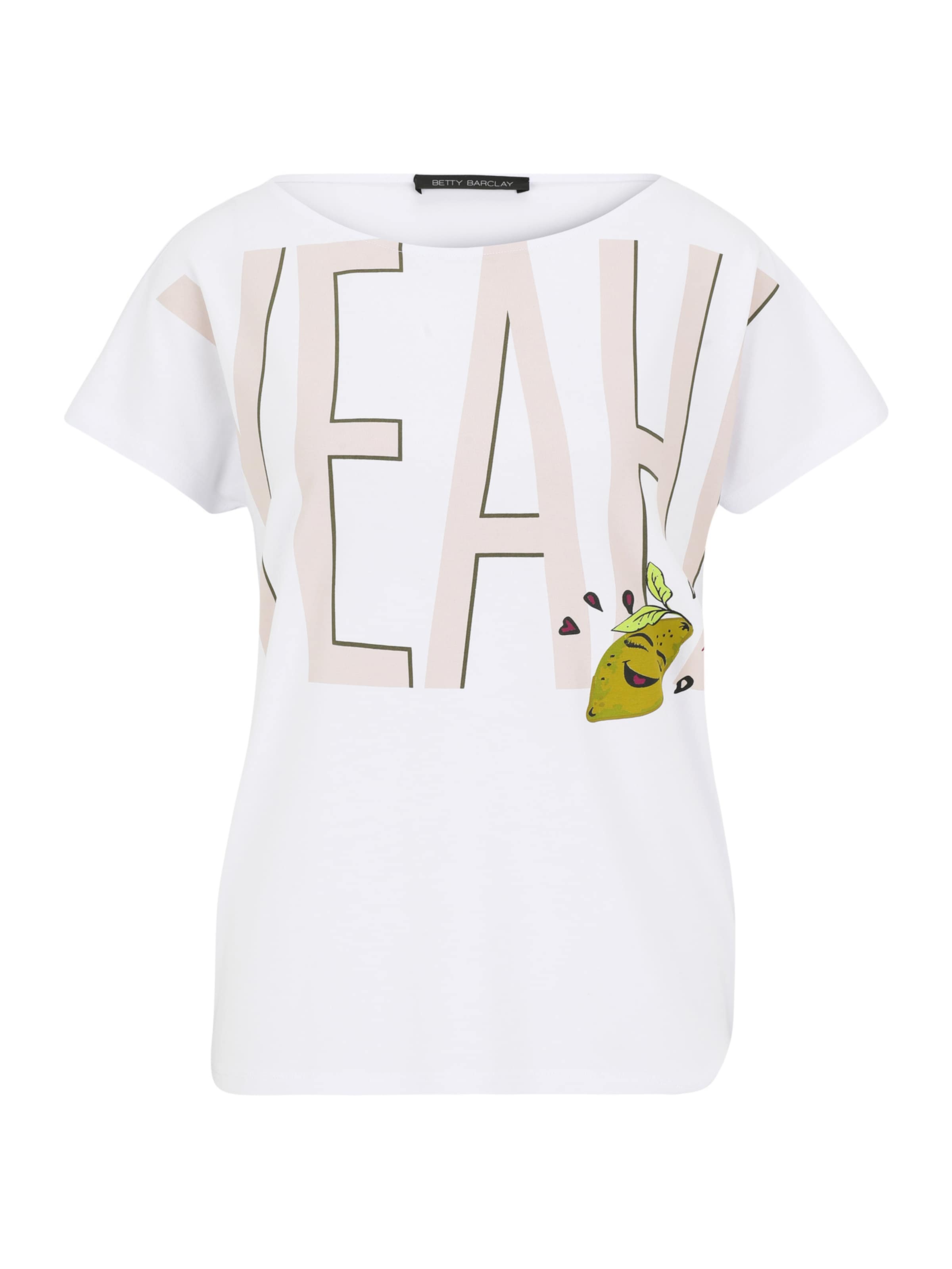 T-shirt Betty Barclay en blanc : devant