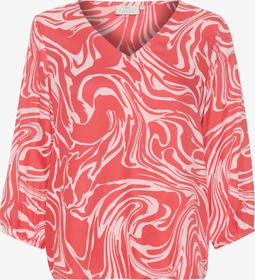 Kaffe Blouse 'Сarmen' in Rood: voorkant