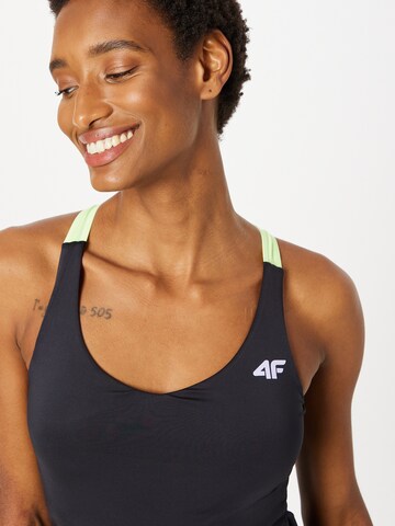 4F Sports Top in Black