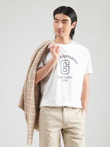 GANT - Camiseta en blanco: frente