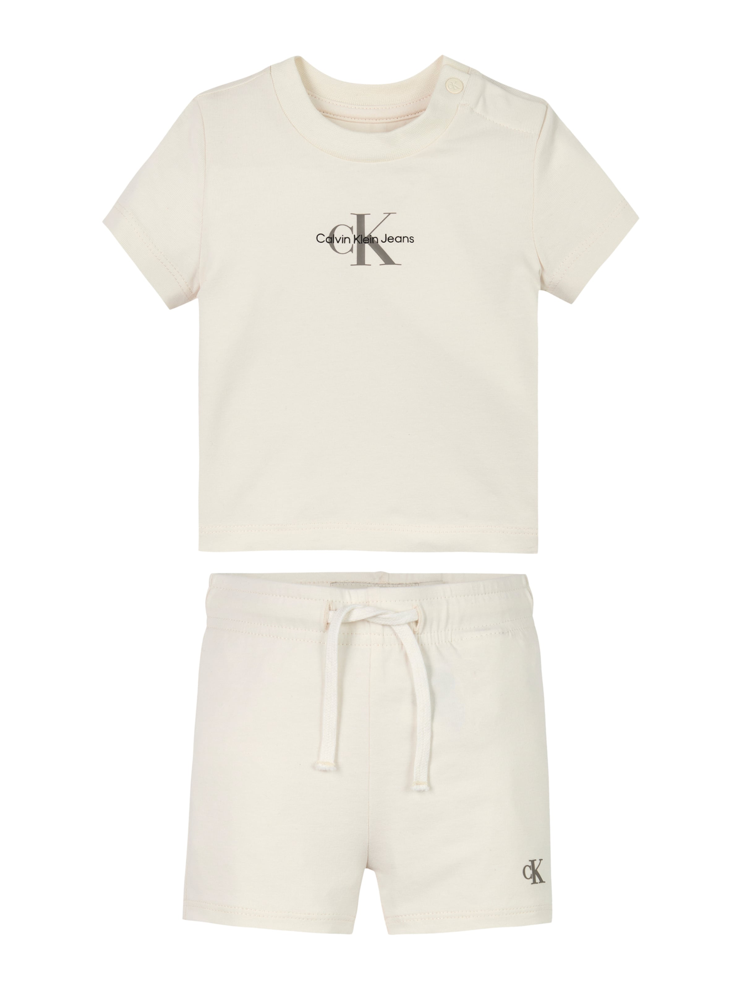 Calvin Klein Jeans Set in Wit: voorkant