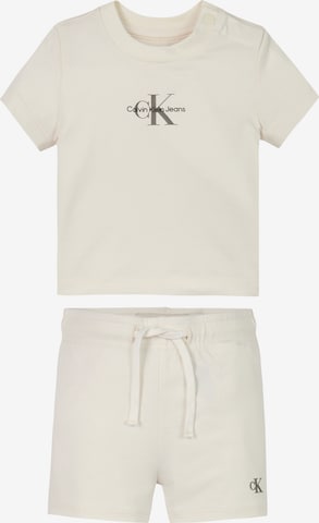 Calvin Klein Jeans Set in Wit: voorkant