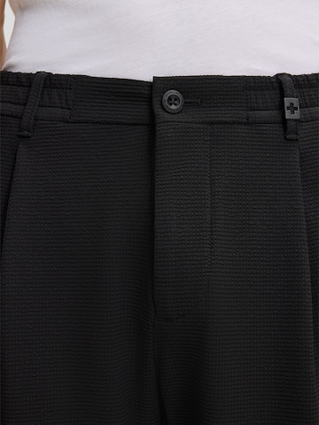 Regular Pantalon à plis ' Lui ' STRELLSON en noir