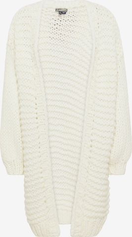 DreiMaster Vintage Knit Cardigan in White: front