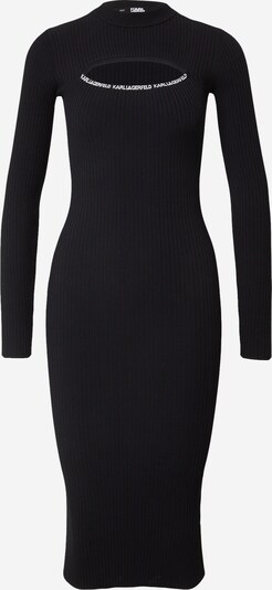 Rochie tricotat Karl Lagerfeld pe negru / alb, Vizualizare produs