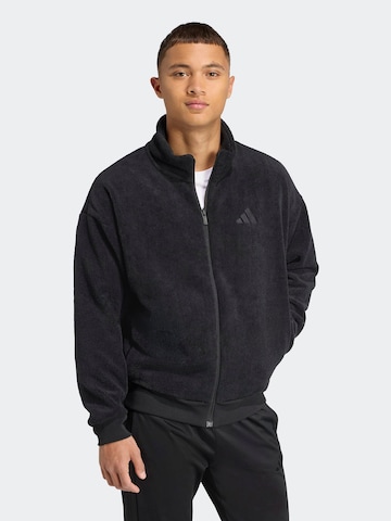 ADIDAS SPORTSWEAR Funktsionaalne fliisjakk 'FI', värv must: eest vaates