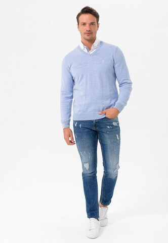 Jimmy Sanders Pullover in Blau