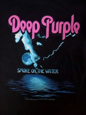 Felpa 'Deep Purple - Smoke On The Water' di Rockshirts in nero