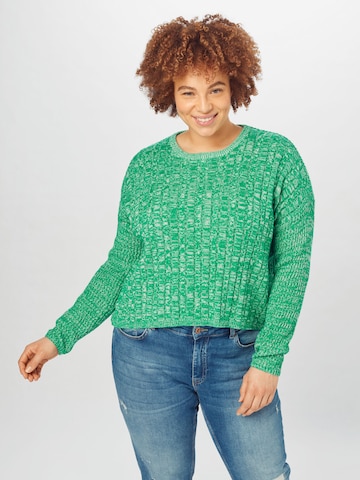 Cotton On Curve Sweter 'Riley' w kolorze zielony: przód