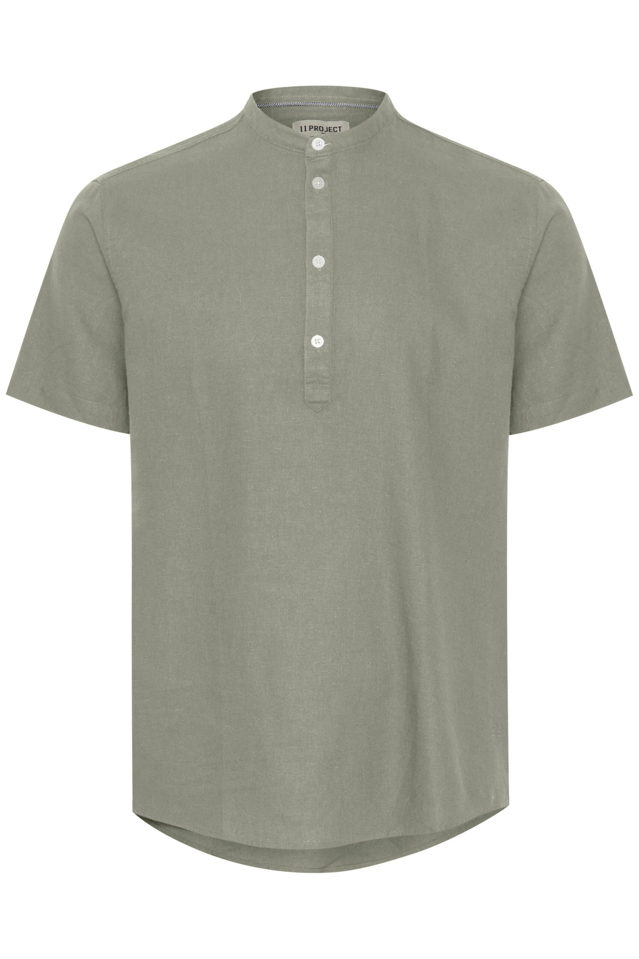 11 Project Regular Fit Kurzarmhemd 'Procho' in Grün: Vorderseite