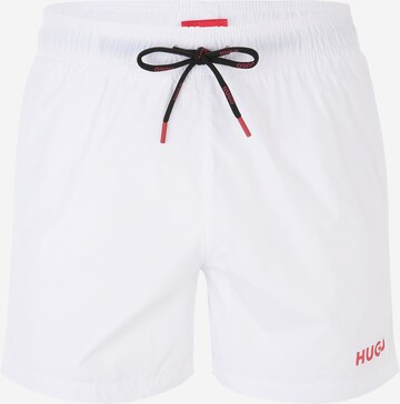 Shorts de bain 'HAITI' HUGO en blanc : devant