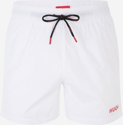 HUGO Kratke kopalne hlače 'HAITI' | rdeča / naravno bela barva, Prikaz izdelka