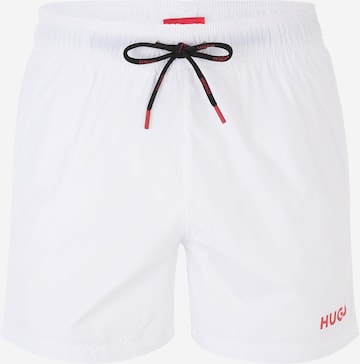 HUGO Red Zwemshorts 'HAITI' in Wit: voorkant