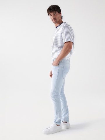 Coupe slim Jean Salsa Jeans en bleu