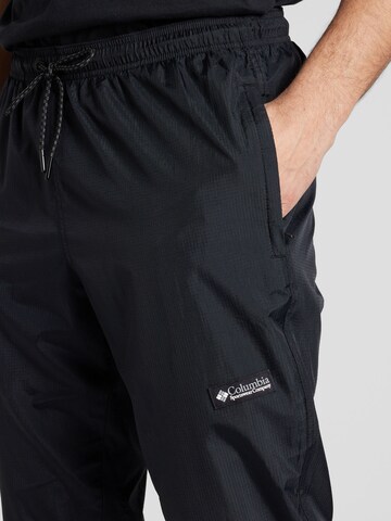 COLUMBIA Tapered Outdoor trousers 'Riptide' in Black