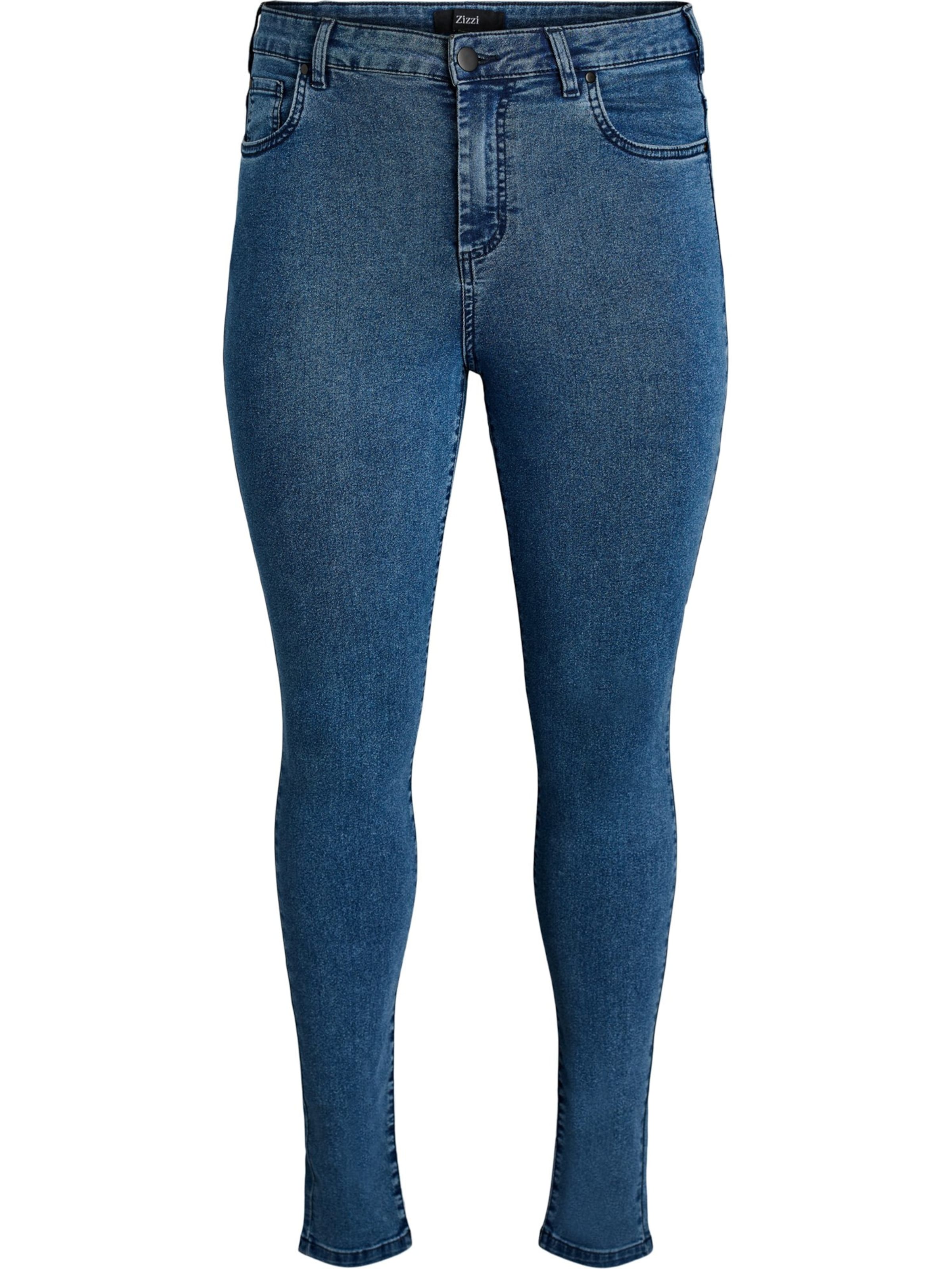 Zizzi Skinny Jeans 'Amy' in Blau: Vorderseite