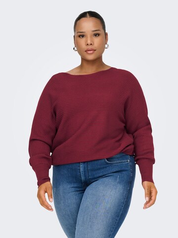 ONLY Carmakoma Sweater 'CARNew Adaline' in Red: front