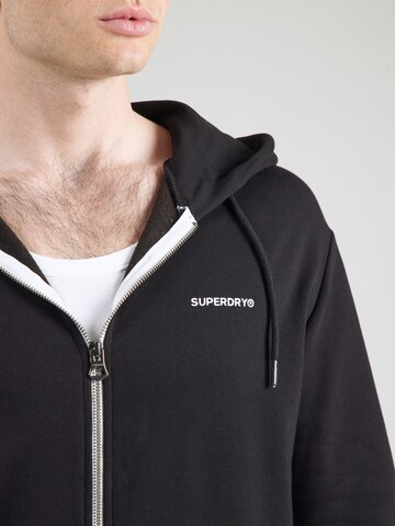 Superdry Zip-Up Hoodie in Black