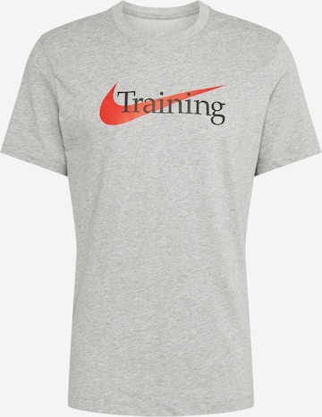 T-Shirt fonctionnel NIKE en gris : devant