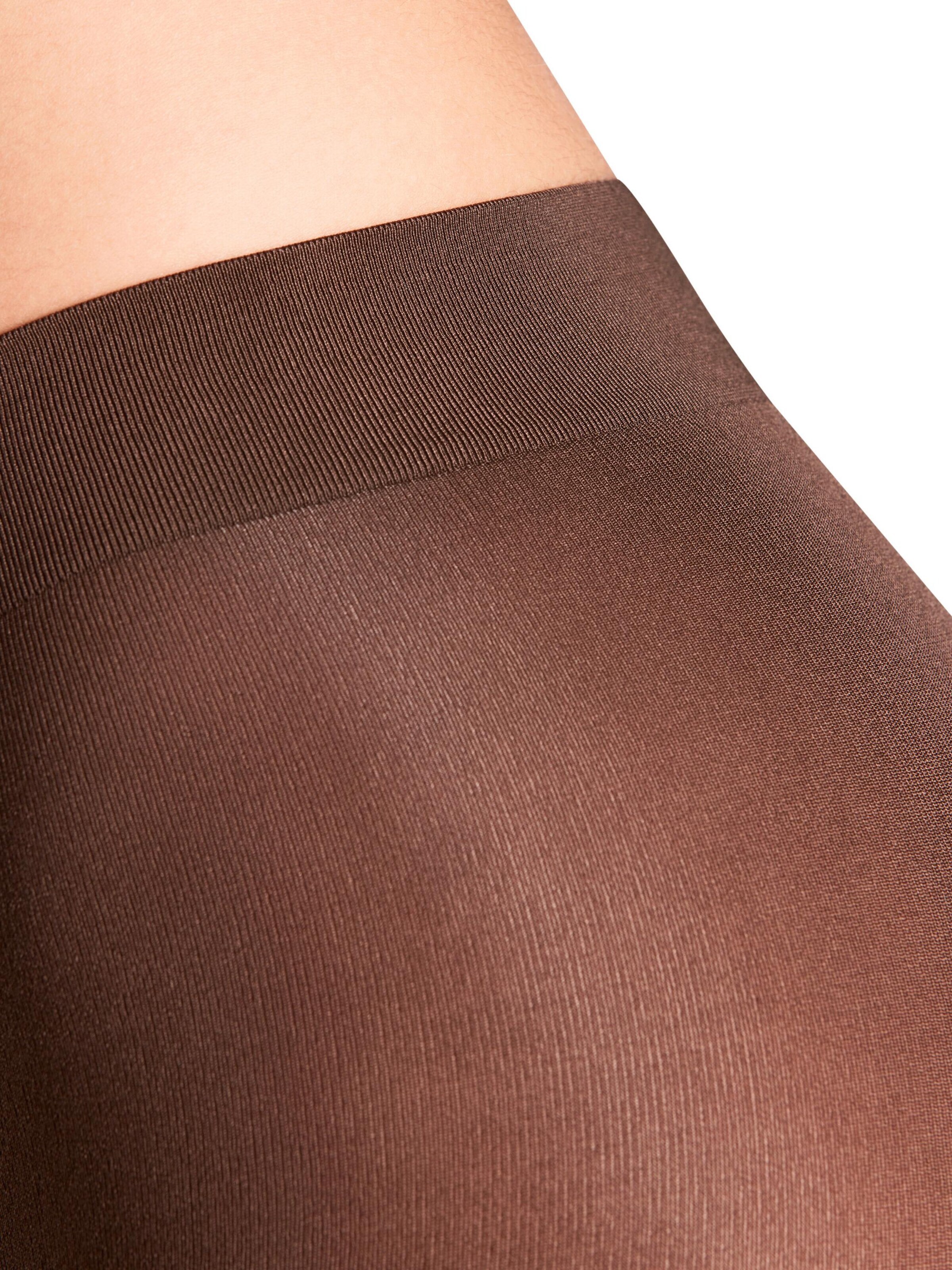 FALKE Tights 'Seidenglatt' in Brown