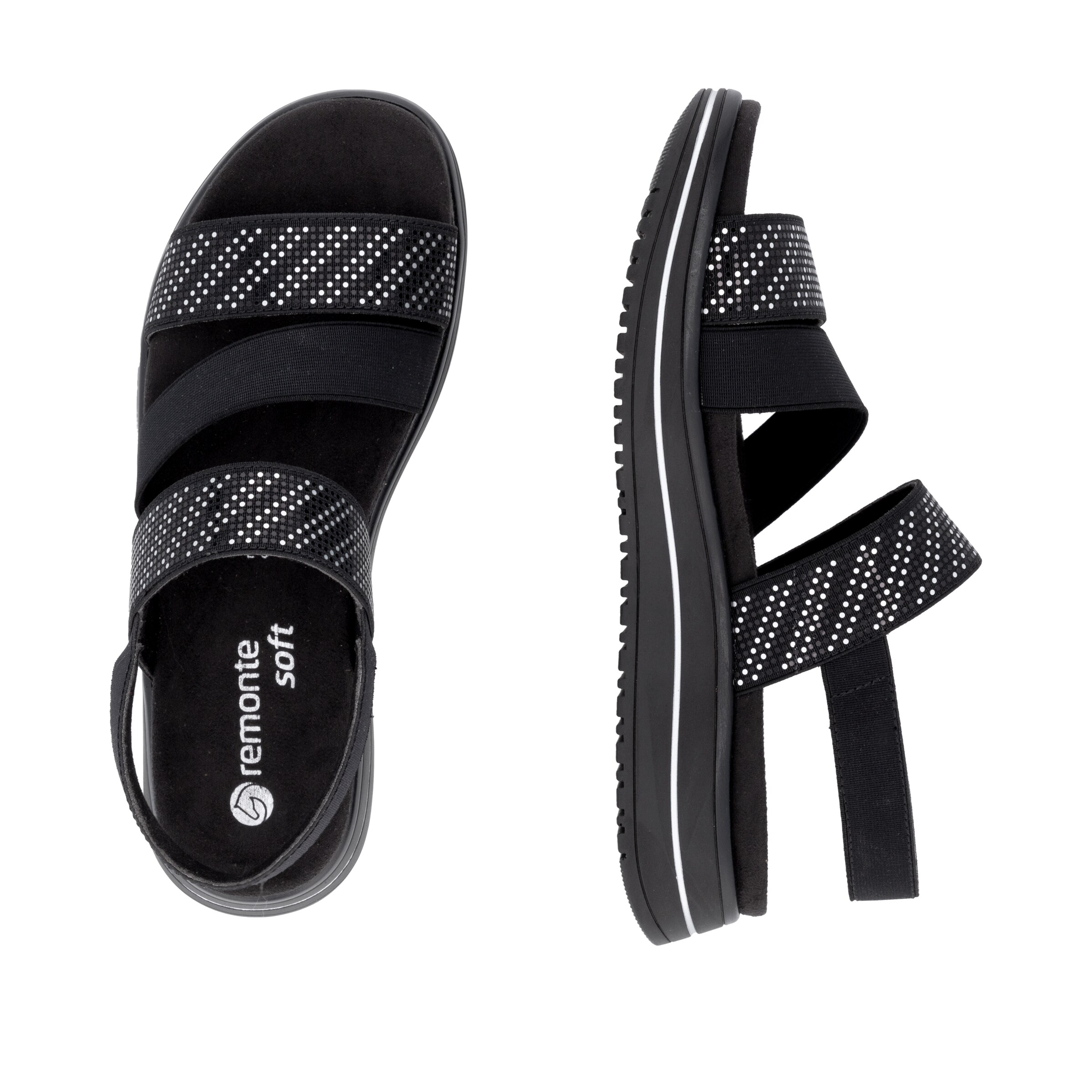 REMONTE Sandals 'D1J59' in Black